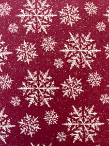 100% coton multi-usages festif neige rouge/noir tissu tissé motif avec paillettes durable 112x300 cm style uni - Product Image 6