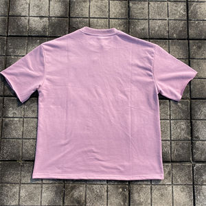 T-shirts à épaules tombantes Impression personnalisée T-shirt en coton épais Broderie surdimensionnée T-shirt à manches courtes pour hommes - Product Image 3