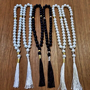 Tasbih de Cuentas de Resina de Primera Calidad, Misbaha Islámica, Subha, Acabado Liso, Cuentas de Oración para Dhikr y Namaz - Product Image 4