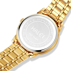 STAR RUDDER 566ML Day Calendar <strong>Wrist</strong> <strong>Watch</strong> for Women,men Classic Stainless Steel Gold Dial <strong>Wrist</strong> <strong>Watch</strong>,<strong>couple</strong> Quartz <strong>Watch</strong> <strong>Set</strong> - Product Image 3