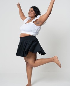 Minifalda lápiz floral de talla grande para mujer, venta al por mayor, informal, cintura Natural, ecológica, transpirable, cómoda, verano, OEM, ODM - Product Image 2