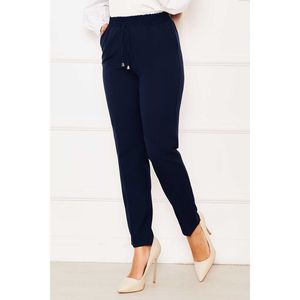 Pantalones de Vestir Azul Marino, Corte Slim Fit, con Cintura Elástica Transpirable - Product Image 3