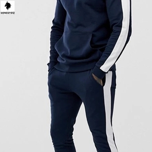 Ensemble survêtement streetwear pour homme, léger, personnalisé, 2 pièces, coupe-vent, décontracté, uni, polyester, polaire, respirant, pantalon à taille élastique - Product Image 4