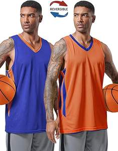 Maillots de basket-ball athlétiques réversibles en mesh de haute qualité pour jeunes - Product Image 1