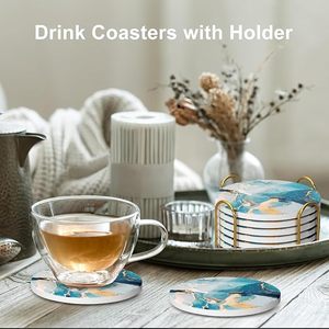 Ensemble de 4 sous-verres en bois de résine, polis, de formes variées, design moderne, écologiques, personnalisables, pour bar, cuisine, maison, fête de déménagement, anniversaire - Product Image 3