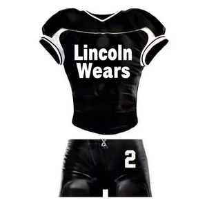 Ensemble d'uniformes de football américain sur mesure pour hommes, taille courte et grande, imprimé par sublimation, respirant, jersey cousu en sergé. - Product Image 4