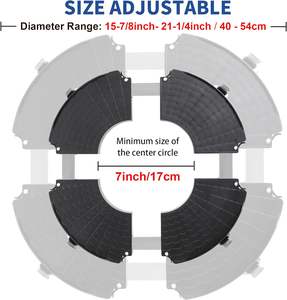 Support de plante rond en plastique réglable de taille roulante avec roulettes pour pot de fleur - Product Image 2