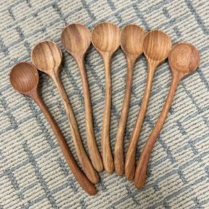Handcrafted wooden <b>spoon</b> premium wood utensil made for cooking tasks serving dishes and everyday kitchen use from Vietnam - Product Image 4
