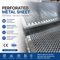 Lámina Metálica Perforada Galvanizada, Placa Perforada Industrial para Equipos de Ventilación, Malla de Protección, Espesor de 0.8mm-3mm