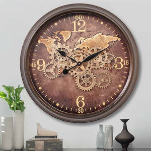 Horloge murale de haute qualité décoration de la maison nouvelle horloge murale en métal de luxe créative Logo personnalisable disponible de l'Inde - Product Image 4