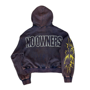 Sweat-shirts à capuche tendance de haute qualité, coupe droite, épaules tombantes, logo personnalisé, doublés, coupe ample, couleur unie, hiver, 430 g/m², 100 % coton - Product Image 4