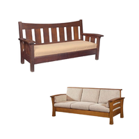 Canapé modulaire de luxe en tissu, 1, 2 ou 3 places, options personnalisables, forme en bois moderne pour le salon