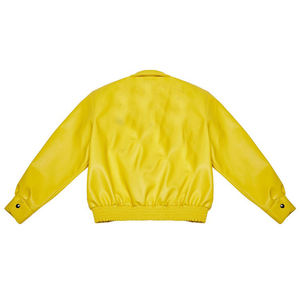 Bordado Logo de cuero de béisbol de bombardero de cuero Varsity chaqueta para los hombres - Product Image 2