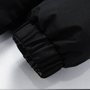 Veste matelassée d'hiver à capuche en duvet de canard blanc de haute qualité pour hommes, en toile épaisse, chaude et courte, service OEM disponible - Product Image 4