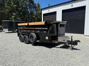 New 7X14 High Side 15,400LB Dump <b>Trailer</b> High Side Hydraulic Dump <b>Trailer</b> 8 Ton Twin Axle <b>Farm</b> <b>Trailer</b> - Product Image 4