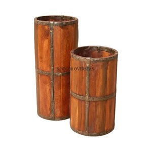 Antique Stylish Designer Premium Quality Metal High Grade Gold Plated Cylinder Shape <b>Umbrella</b> Holding <b>Stand</b> In Impressive Price - Product Image 2