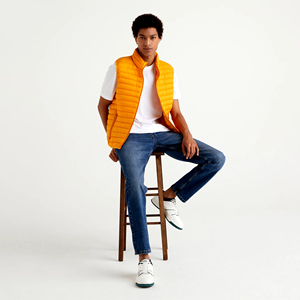 Hiver Couleur Solide Hommes Puffer Down Breathable Bubble Men Long Sleeve Vest Thick Zipper Puffer men's vest,5-dimensional pocket - Product Image 6
