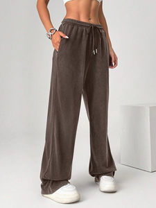 Pantalones Holgados Extra Grandes Personalizados y Económicos para Mujer, Corte Medio Holgado, Resistentes al Viento, Ecológicos, Moda Urbana, Casuales y Anchos - Product Image 5