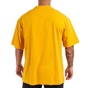 Algodón/Fibra de bambú Ropa de hombre Camisetas de manga corta de alta calidad OEM Diseño de logotipo personalizado Verano O Cuello Camisa de hombre de gran tamaño - Product Image 6