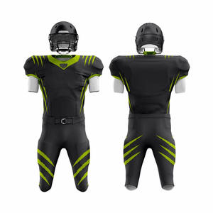 Uniforme de football américain OEM avec logo personnalisé et techniques respirantes et imprimées manches courtes à bas prix - Product Image 4