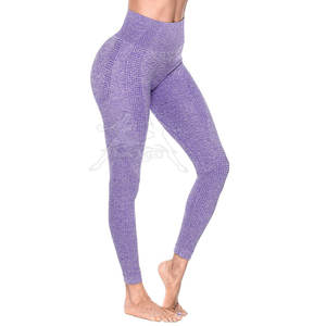 Leggings sin costuras con tela resistente al sudor para sesiones de entrenamiento Leggings cómodos con costuras planas para evitar rozaduras - Product Image 6