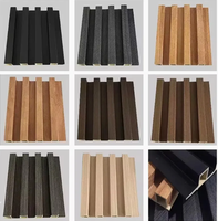 Panneaux muraux longs en composite bois-plastique multi-designs, bardage WPC ondulé pour la décoration intérieure