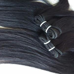 Paquetes de cabello humano de templo indio crudo Natural 100%, cabello liso y sedoso sin enredos, donante único, sin productos químicos - Product Image 2