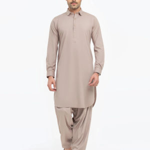 Shalwar Kameez pour hommes pakistanais, coupe classique, décontracté, tenue traditionnelle musulmane pour la maison, le bureau et l'usage quotidien - Product Image 1