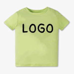 Camiseta sólida teñida personalizada al por mayor ajuste Regular poliéster/algodón de alta calidad para hombres niños mujeres tejido Formal de punto - Product Image 4