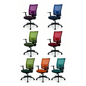 Nueva Silla de Oficina Ergonómica Liza con Respaldo de Malla y Base de Estrella Cromada para Exportación al por Mayor - Product Image 1