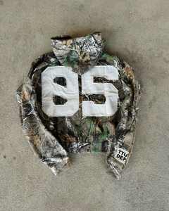 Sudadera con capucha bordada de peso pesado para hombre de algodón preencogido 480 GSM 100% de gran tamaño con estampado personalizado Digital de camuflaje para exteriores - Product Image 1