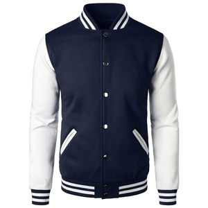 Vestes de sport de style varsity personnalisées de haute qualité, imprimées et brodées, patchwork, sur mesure, taille plus, hommes, surdimensionnées, baseball, lettreman - Product Image 1