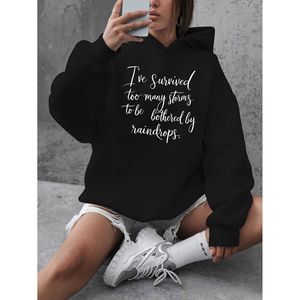 Kinitwear Women's Fall/Winter Pullover Sweatshirt One Color Leisure Standard Made in China - Product Image 1