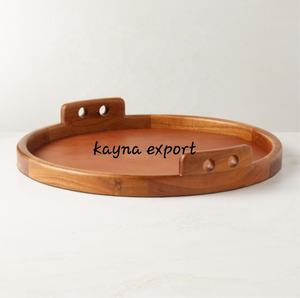 Venta al por mayor artesanía Accacia astillas de madera y cuenco de inmersión acabado marrón oscuro natural para hoteles - Product Image 3