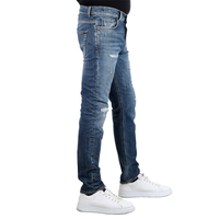 Marque privée italienne style slim fit 2024 nouvelle collection blu hommes jeans pantalons pour la vente en gros de marque privée 98% coton 2% ea