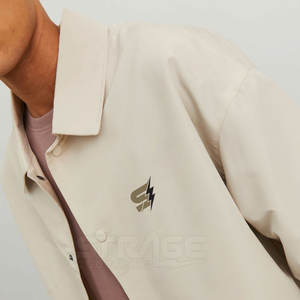 Veste d'hiver de sport de rue en toile, nylon et polyester, avec logo personnalisé, prix de gros, pour hommes, respirante, pour usage extérieur - Product Image 5