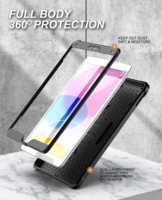 Protection contre les chutes pour iPad Air 3 / Pro 10,5 pouces - Étui robuste avec béquille rotative et rangement pour Apple Pencil