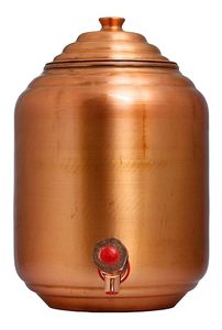 Distributeur d'eau en cuivre pur fabriqué à la main de haute qualité avec un design élégant pour les hôtels du patrimoine à très basse côte par AALIYAN IMPEX - Product Image 6