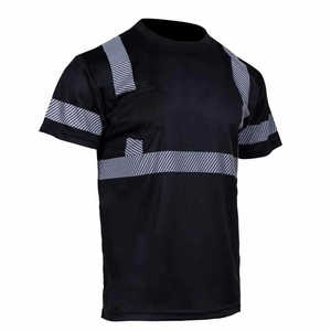Camiseta de trabajo de alta visibilidad personalizada al por mayor, camisa reflectante de seguridad para hombres, camisas de trabajo con bolsillo para trabajos de construcción - Product Image 1