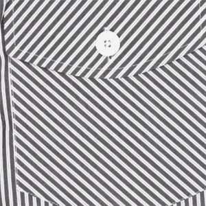 Pijama tejido con bolsillo cruzado a rayas marrones | Pantalones de salón de ajuste regular | Mezcla suave de algodón-poliéster, cordón y bolsillos | Ropa de dormir - Product Image 6