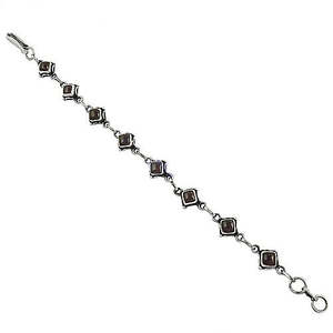 "Smoky Quartz <b>Crystal</b> <b>Bracelet</b> <b>for</b> <b>Women</b>-Sterling Silver Gift" - Product Image 3