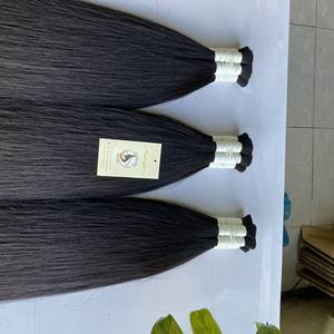 Venta al por mayor de fábrica 100% Extensiones de cabello humano crudo Color negro natural Doble dibujado Estilo de onda profunda suelta Suministro a granel - Product Image 3