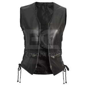Fashion Custom Made Cow Hide Leather <b>Vest</b> <b>Men</b> Slim Fit Made In Pakistan <b>Men</b> Leather <b>Vest</b> - Product Image 1