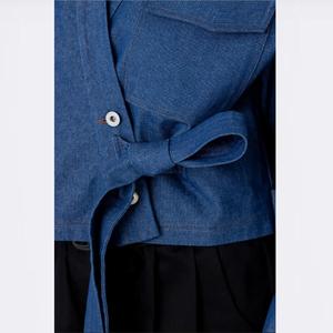 Natural Blue Ladies Blue Jeans Jacket Moda Casual Chaquetas de mezclilla para mujer - Product Image 5