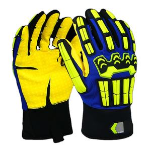 Vente chaude sauvetage industriel meilleurs gants d'impact pour les gants de travail de champ pétrolifère Tpr Protection contre les chocs Knuckle toutes les tailles logo personnalisé - Product Image 1