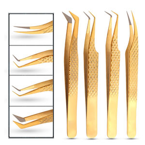 Pinzas Profesionales Antiestáticas de 10 mm con Punta de Fibra, Acero Inoxidable con Acabado Plateado, Logotipo Personalizado, Marca Privada, para Pestañas - Product Image 1