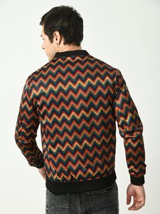 Chaqueta Bomber de satén personalizada para hombre de talla grande, dorada y Real vintage con cuello levantado y logotipos bordados de chenilla - Product Image 2