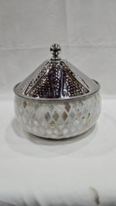 Arabian Inspired <b>Insulated</b> Casserole Mother of Pearl Finish for Elegant Food <b>Serving</b> - Product Image 6