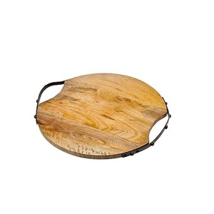 Bandeja de servicio de bebidas frías Bandeja decorativa hecha a mano Uso multiusos Desayuno Servir Bandeja de metal - Product Image 3