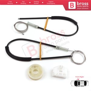 BWR5108 Kit de reparación de regulador de ventana puerta derecha para Master MK3 Vauxhall Movano B NV400 X62 Interstar 807200008R Bross Auto Parts - Product Image 3